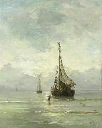 Hendrik Willem Mesdag Calm Sea oil on canvas